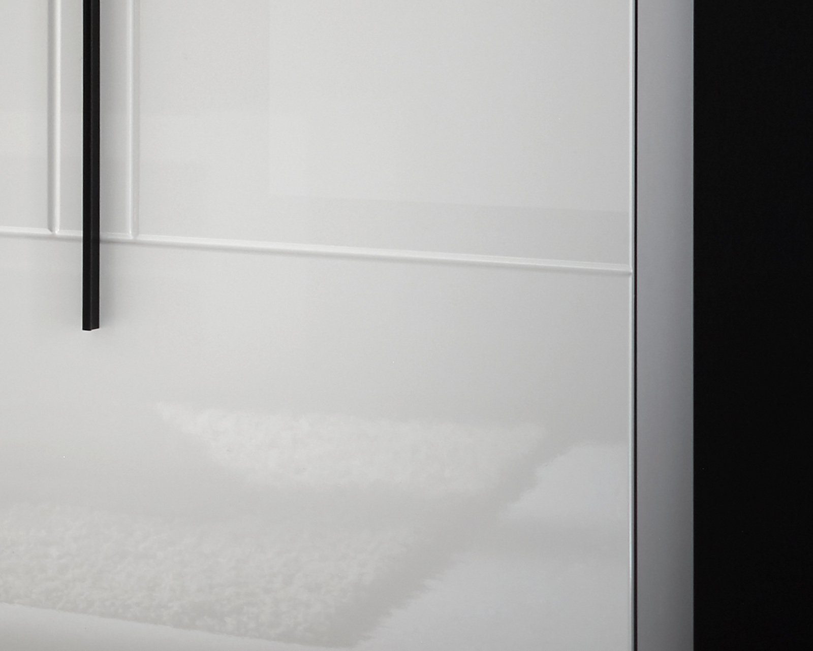Furn.Design Wohnwand Design-D, (Schrankwand 4-teilig, ca. 310 x 200 cm), weiß Hochglanz