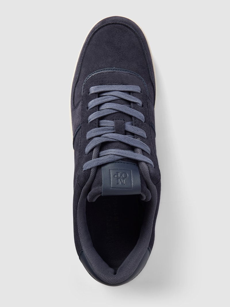 Sneaker mit Schnürverschluss in marineblau