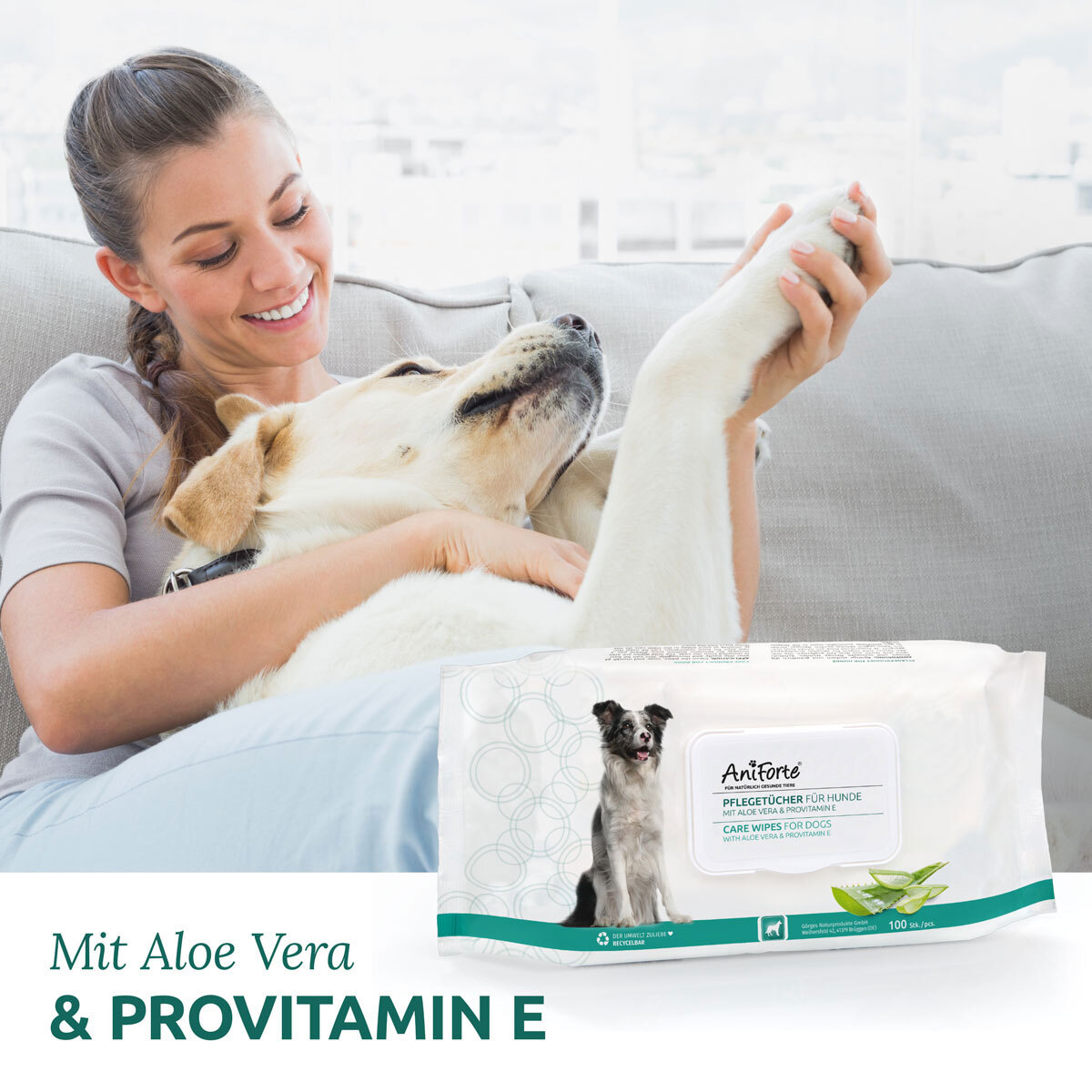 Aniforte Windeln & Hygiene Aniforte Pflegetücher 100 Stück