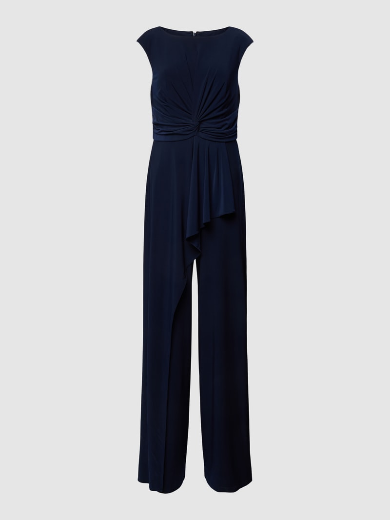 Jumpsuit mit Knoten-Detail in marineblau
