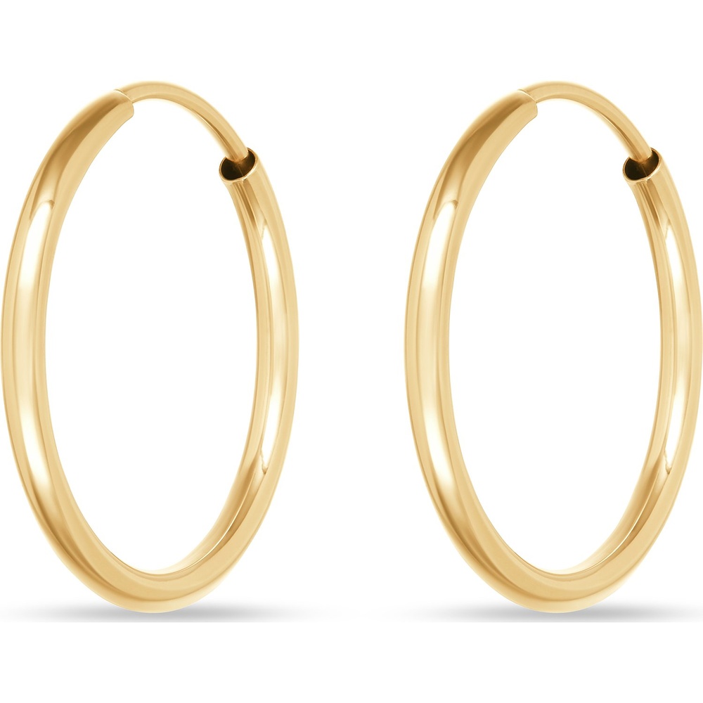 FAVS Créoles 375 Or jaune Boucles d'oreilles