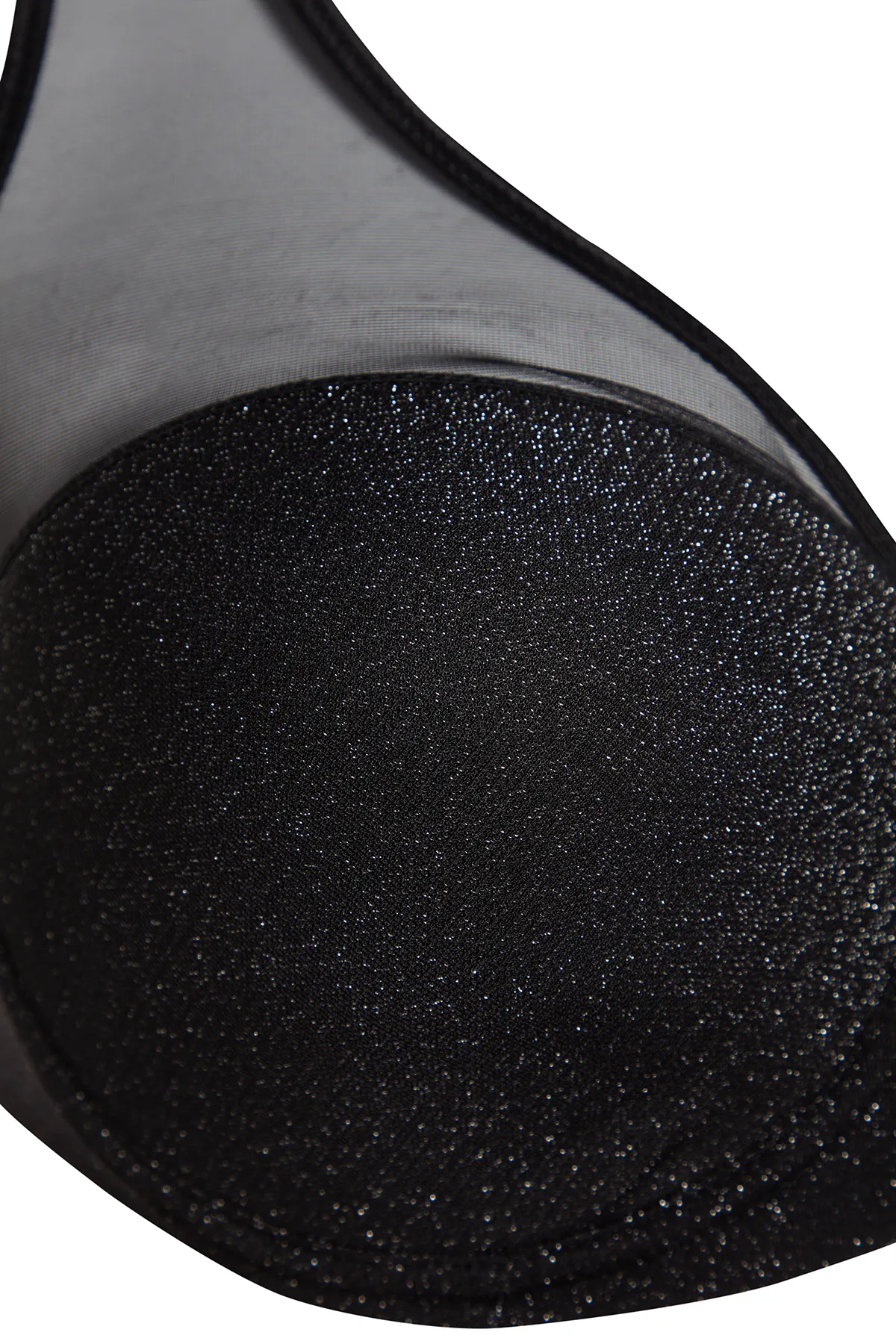 Trendyol Curve  Schwarzer, mit Glitzer überzogener Netz-BH TBBAW24CW00006