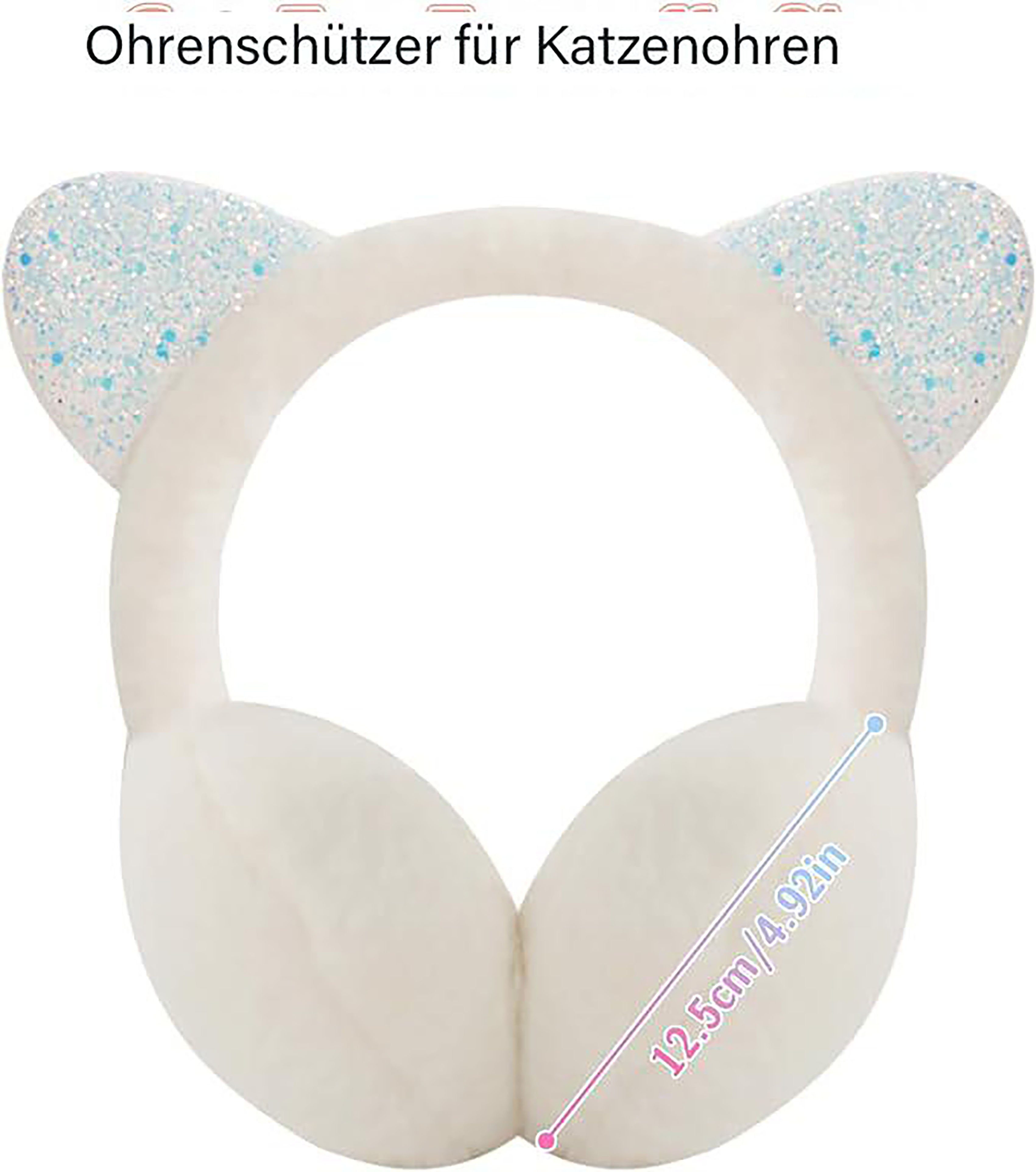 YYV Ohrenwärmer Kinder-Winter-Ohrenschützer, 2er-Pack Mädchen-Ohrenwärmer (Winterwarme Ohrenschützer, verstellbare, kältebeständige Ohrenschützer, geeignet für Outdoor-Aktivitäten im Winter, 2-St)