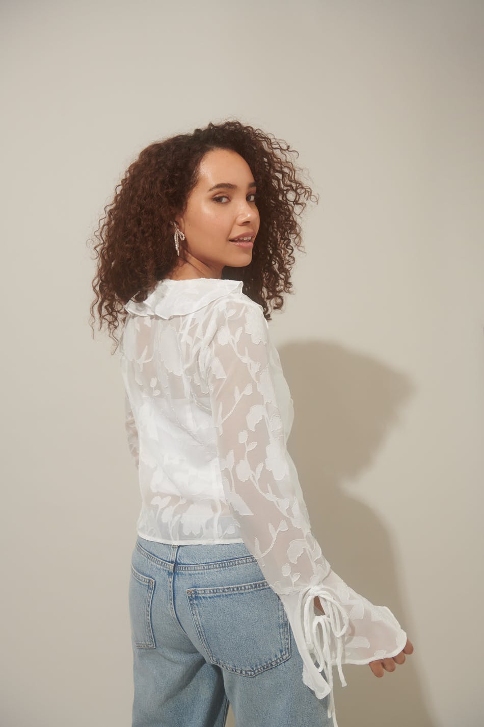 Frill blouse