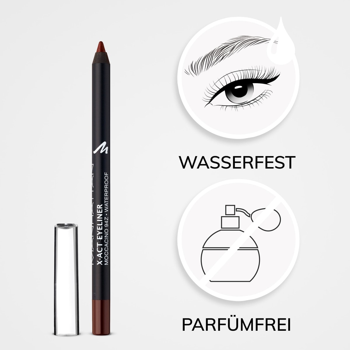 Eyeliner X-Act Waterproof 94Z Moccacino, 1,2 g