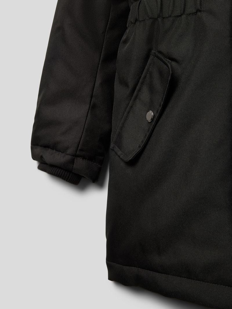 Parka mit Kapuze Modell 'KOGIRIS' in schwarz