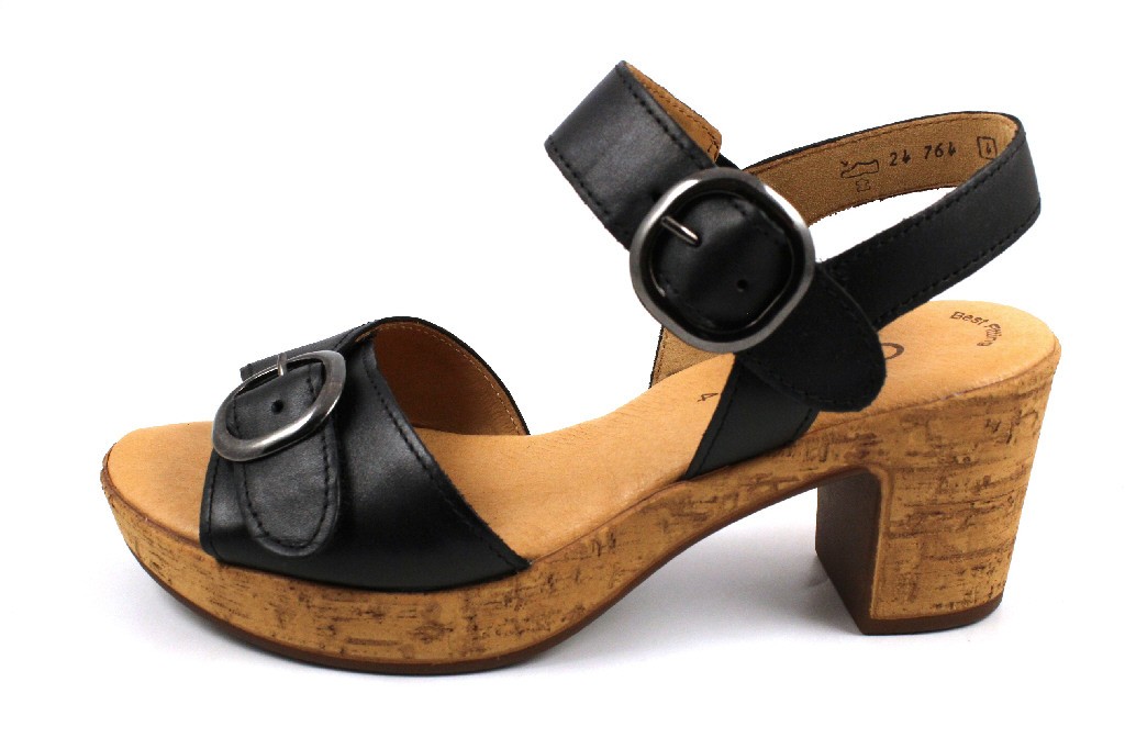 GABOR Klassische Sandalen schwarz