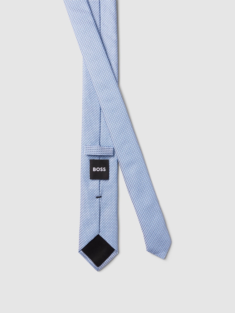 Krawatte mit Allover-Muster in bleu