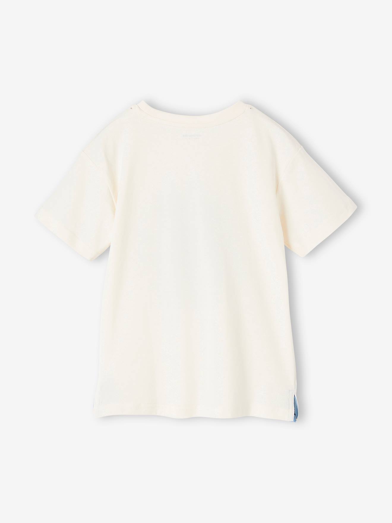 Vertbaudet Jungen T-Shirt mit Hundeprint Oeko-Tex - wollweiß