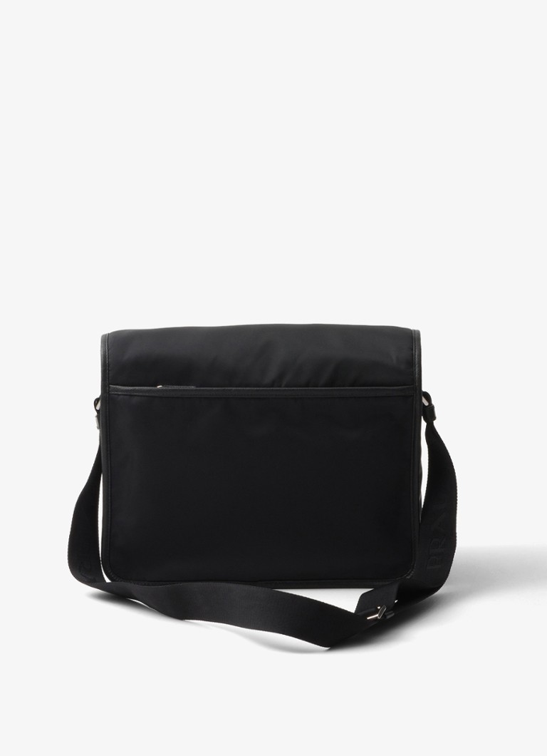 Geantă de umăr Prada Re-Nylon cu detalii din piele