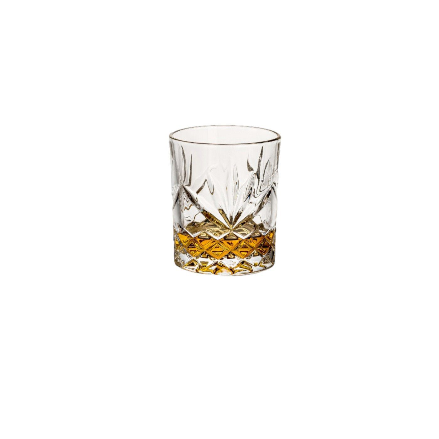 gouveo Karaffe Whiskykaraffe mit 4 Gläser - Whisky-Set aus hochwertigem Glas