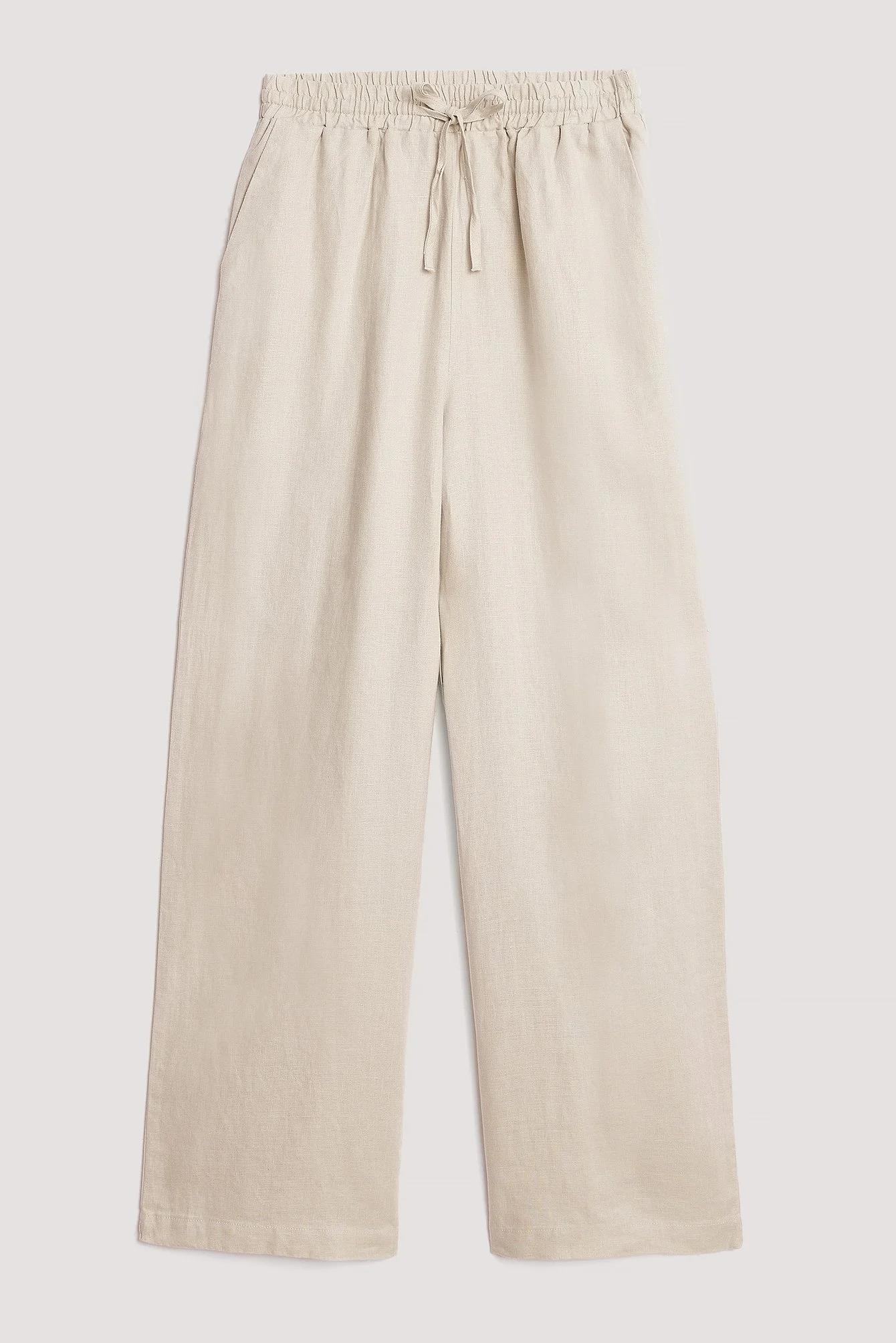 Leinenhose mit elastischem Bund