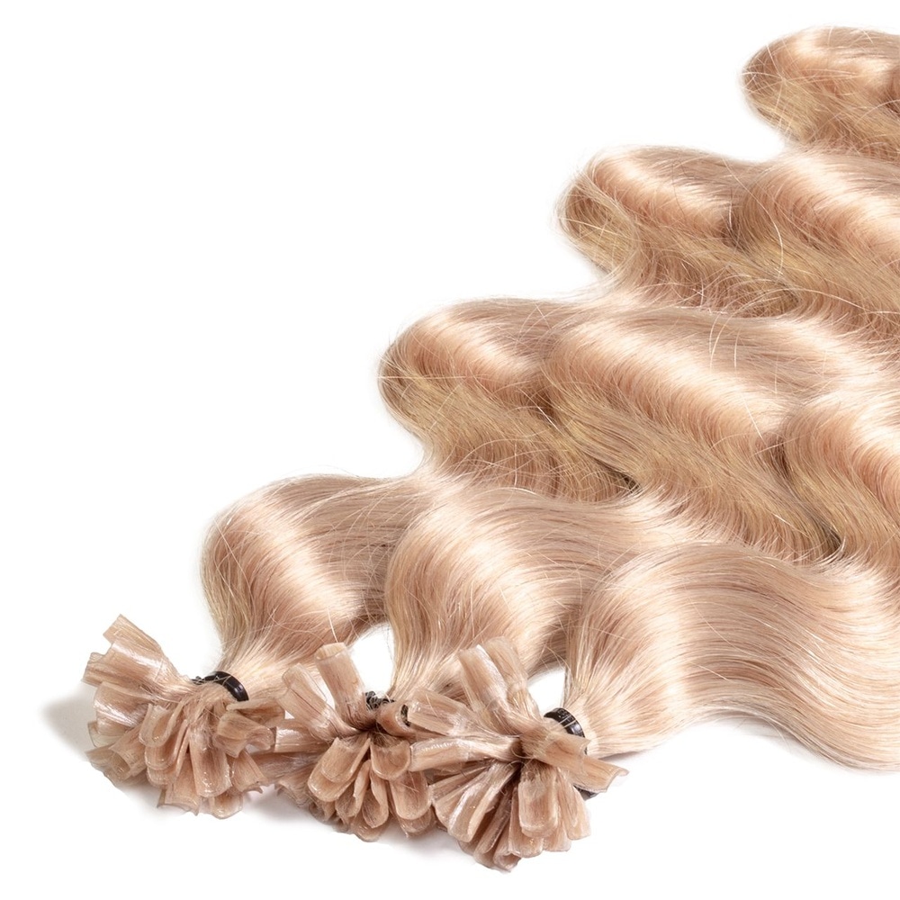 hair2heart Extensions à chaud Bonding Premium cheveux naturels #20 Blond cendré 0.5g extensions