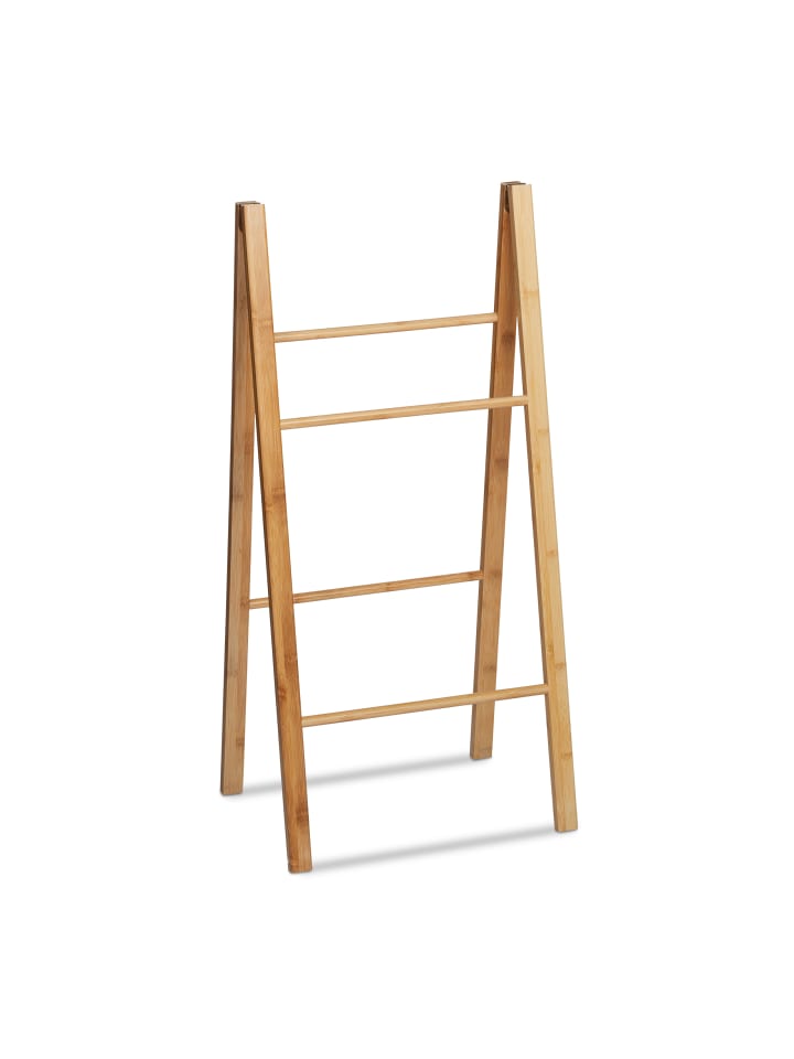 relaxdays Handtuchleiter in Natur - (B)42 x (H)180 x (T)2 cm günstig kaufen onesize
