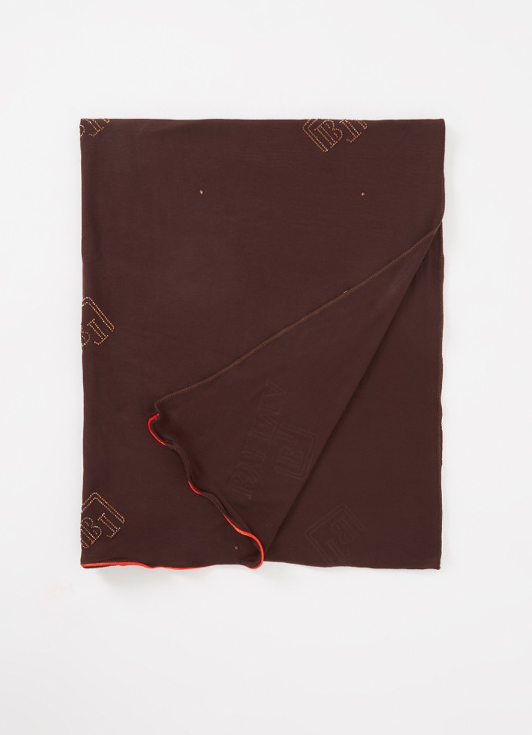 BYLIMA Monostamp scarf with logo 180 x 75 cm