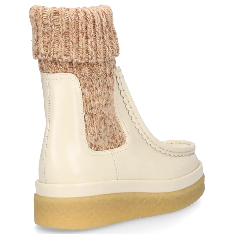 Chloé - Chelsea Boots JAIME Kalbsleder - beige