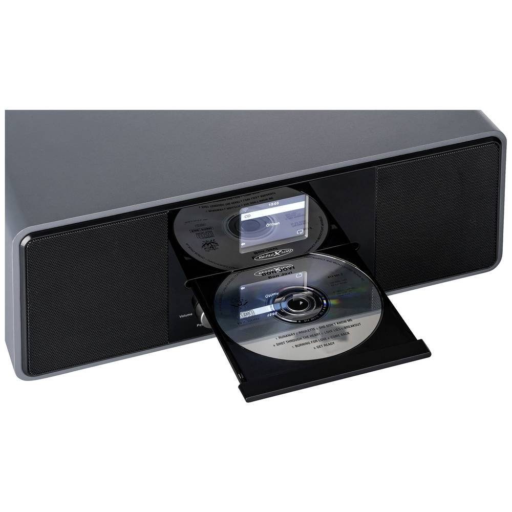 Reflexion Design DAB+ Radio mit DAB+/DAB/UKW, Bluetooth, Radio (Inkl. Fernbedienung, Inkl. Lautsprecherbox, Weckfunktion)
