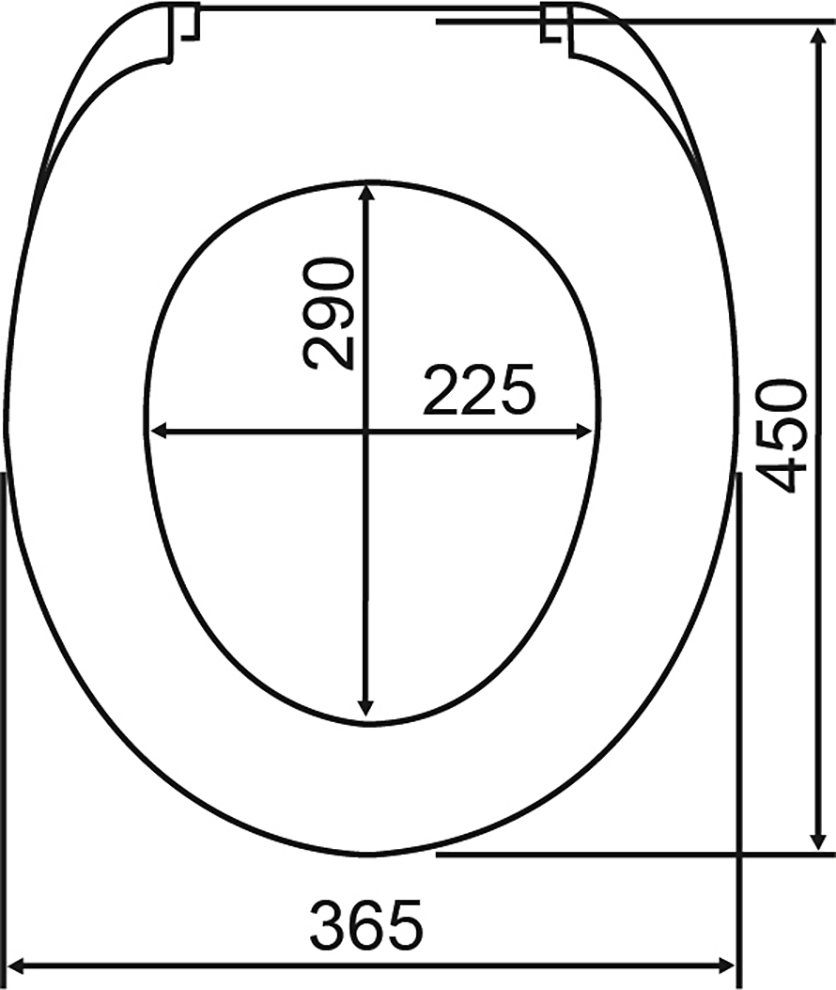 WENKO WC-Sitz Beach High Gloss (1-St), Thermoplast