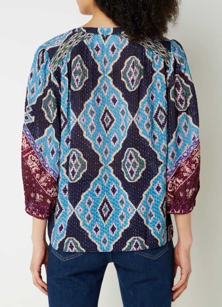 ba&sh Blouse with print and texture