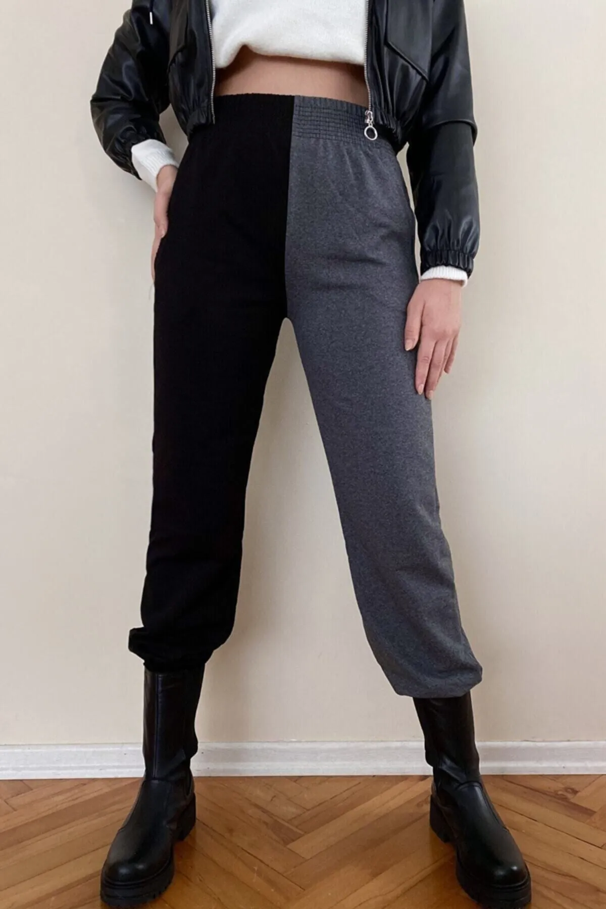 My Blog  Zweifarbige Jogginghose für Damen