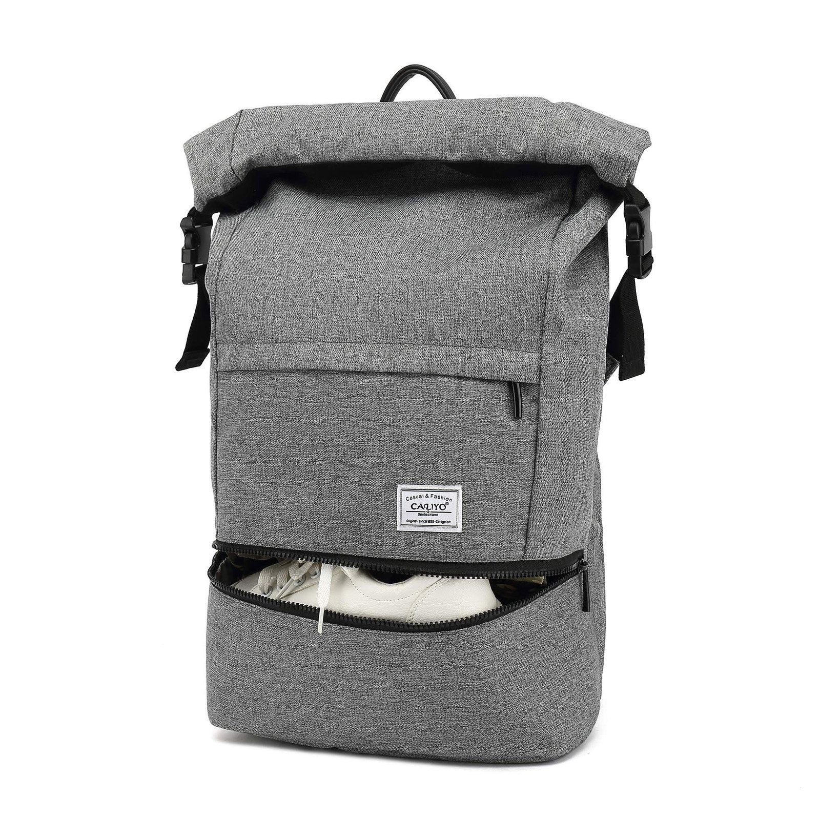 TAN.TOMI Schulrucksack Schulrucksack Rucksack Herren Rucksack mit separatem Schuhfach, Rucksack mit Laptopfach außen, ergonomisches Rückendesign