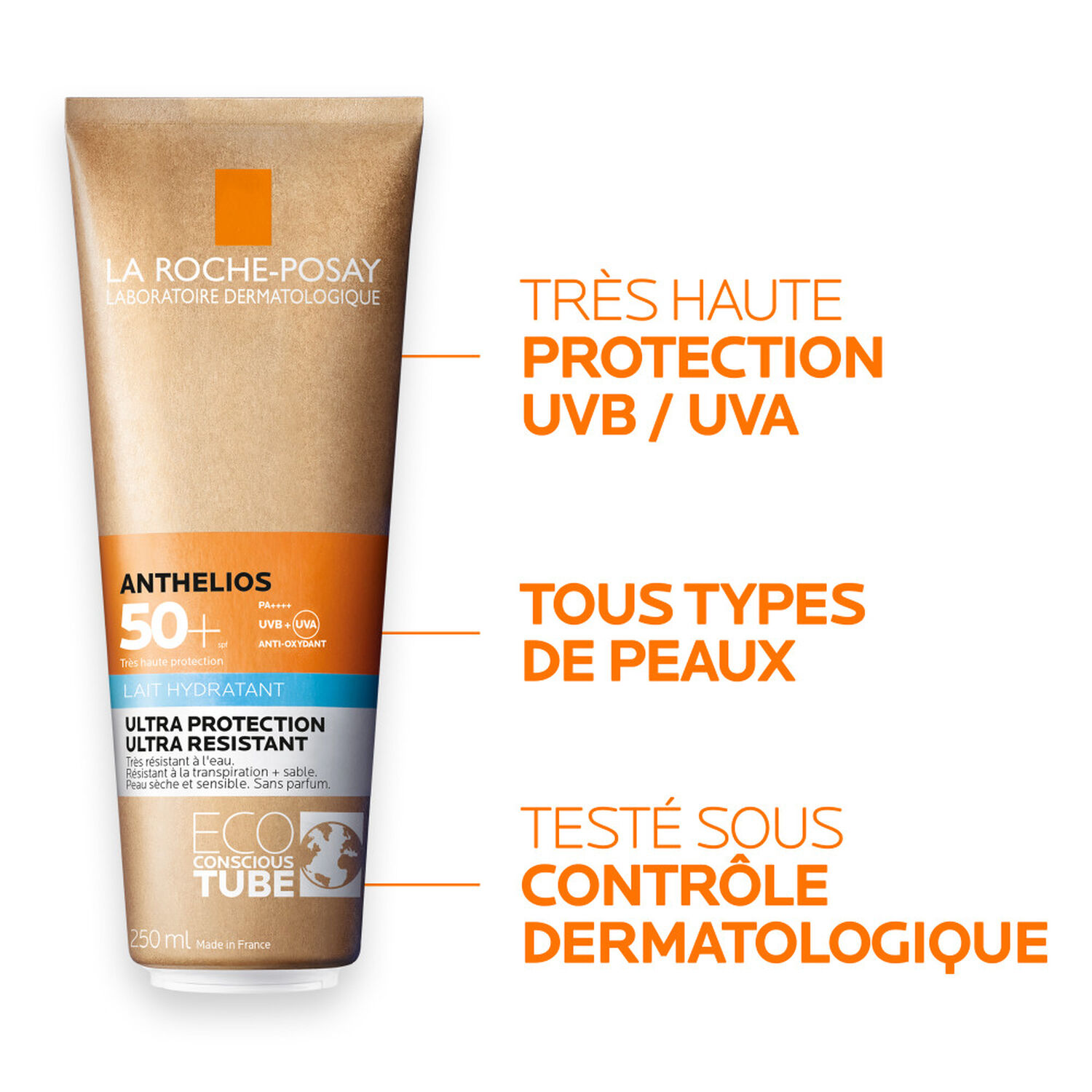 la roche-posay Anthelios SPF50+ Lait Solaire Hydratant Corps 250 ml