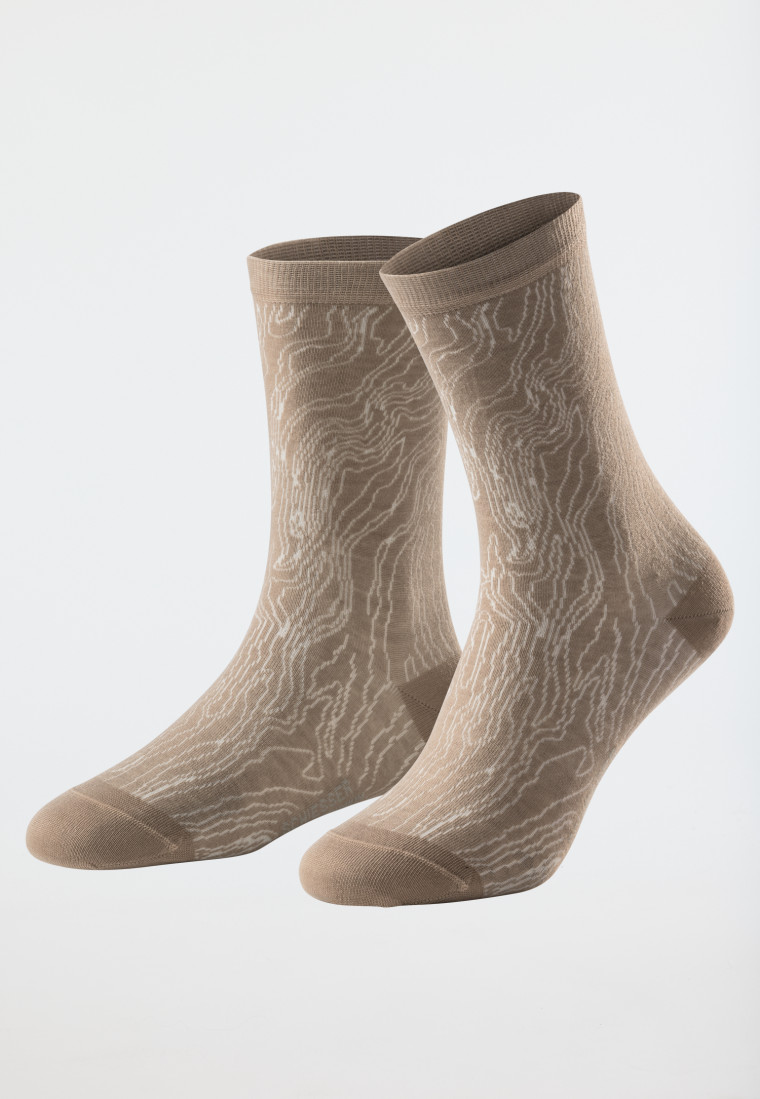 Damensocken gemustert sahara - selected! premium
