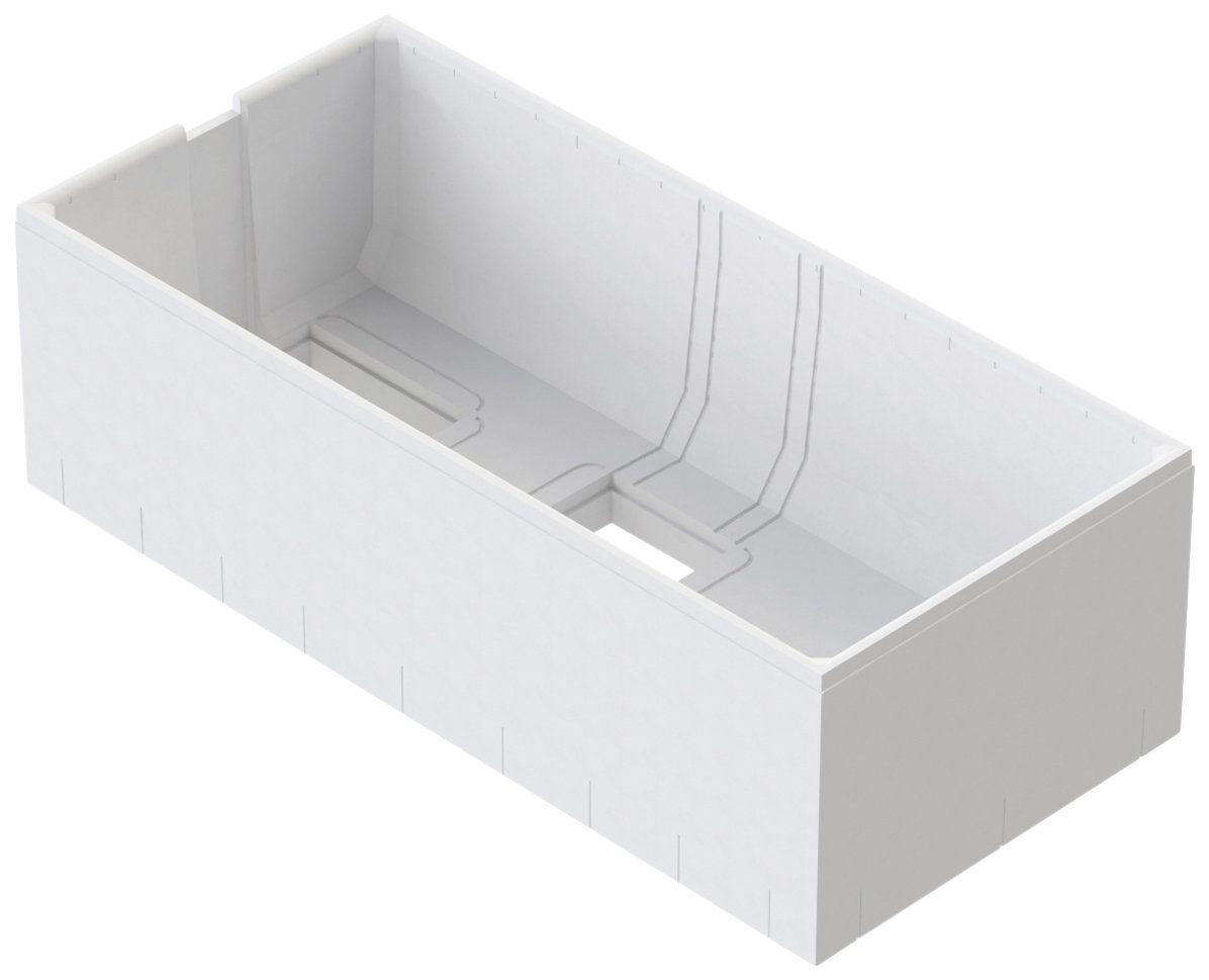 OTTOFOND Badewanne Set Duobadewanne, (3-tlg), 1900/900 mm, Duobadewanne