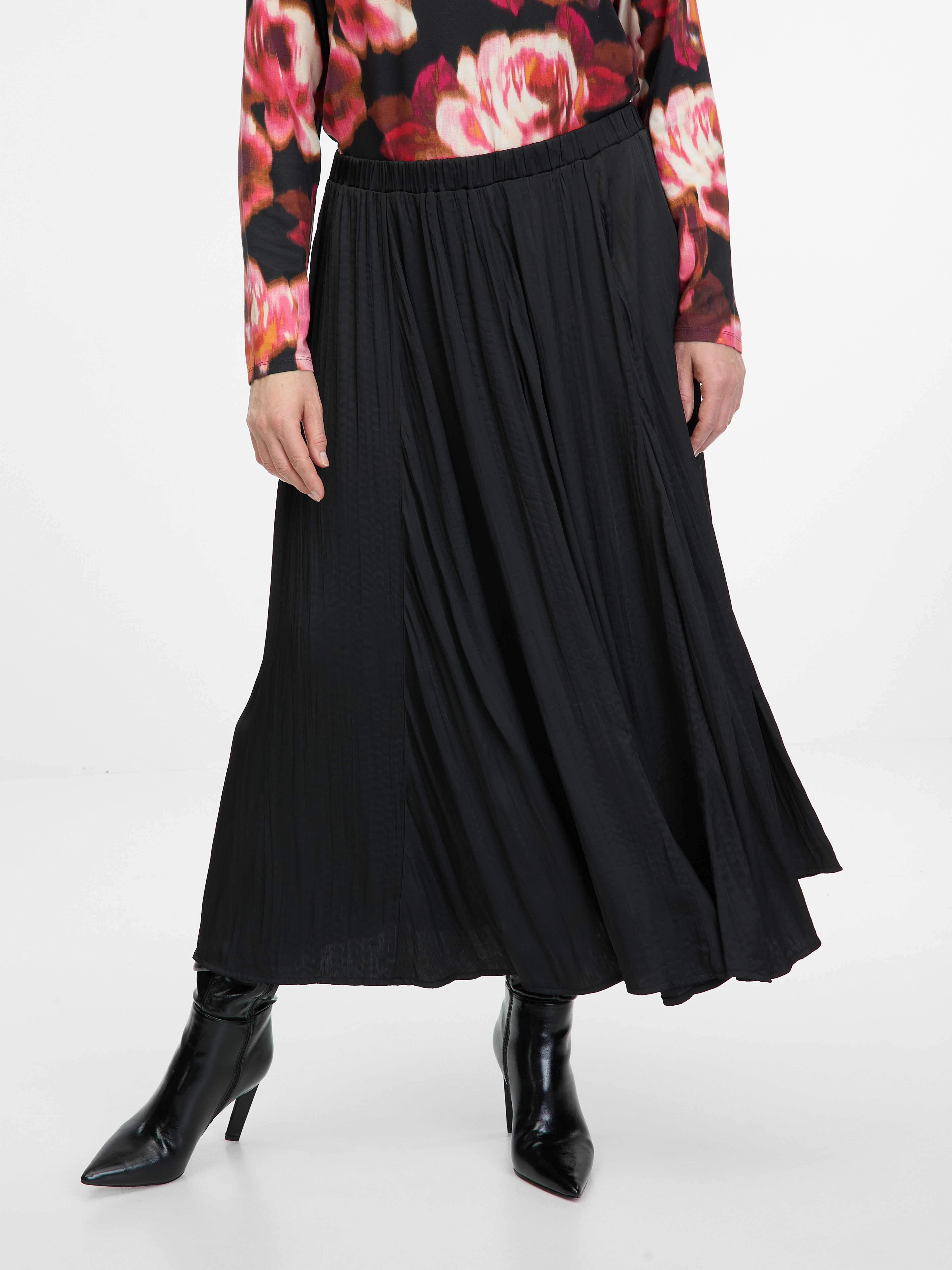 Schwarzer Damen-Midirock ORSAY