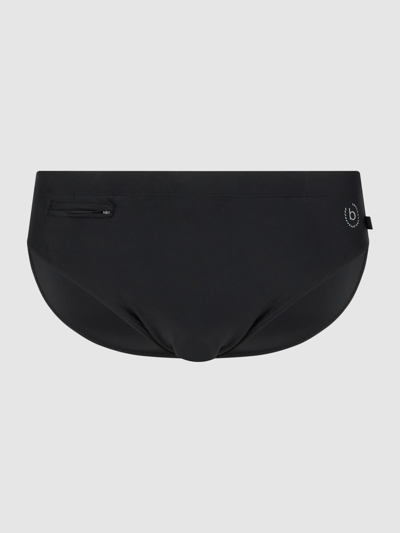 Badehose mit Stretch-Anteil Modell 'Björn' in schwarz