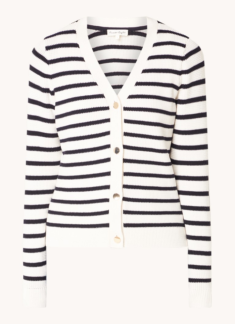 Cardigan cu dungi tricotate fin Chloe Phase Eight