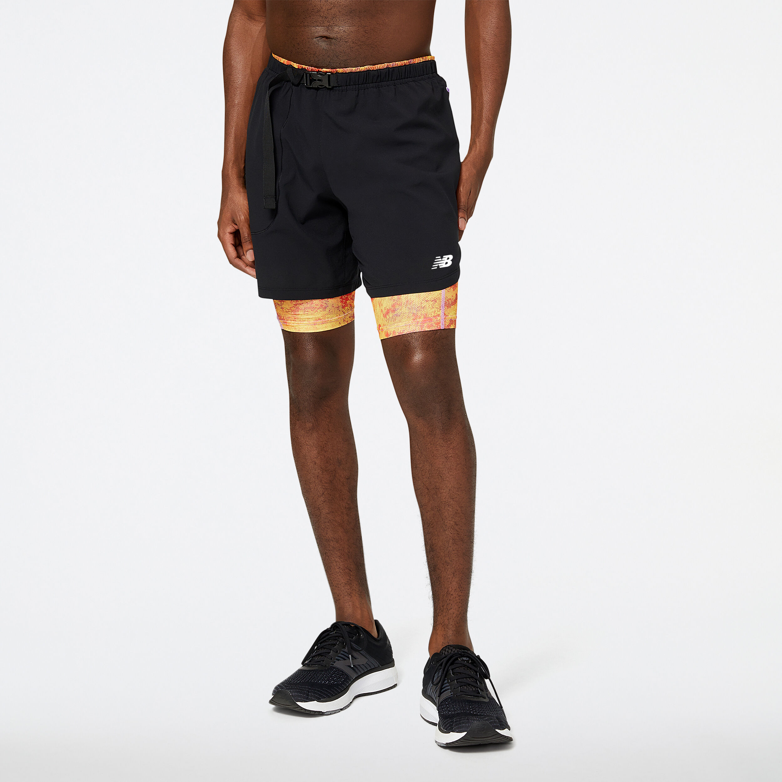 AT 7in 2in1 Shorts Herren - Schwarz