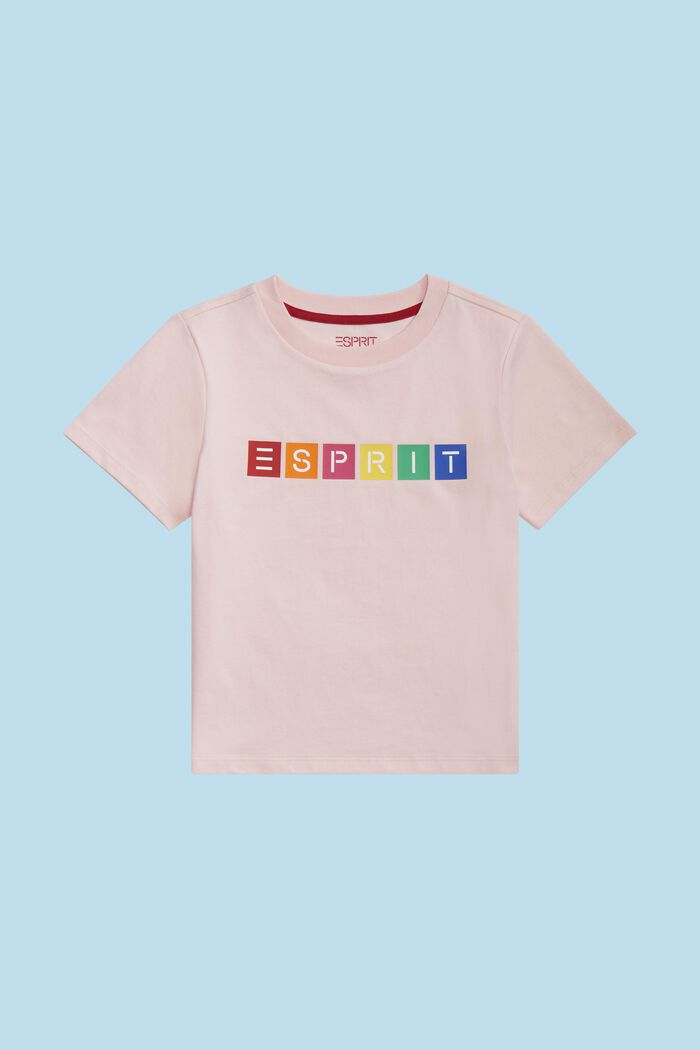 T-Shirt aus Bio-Baumwolle mit geometrischem Logo