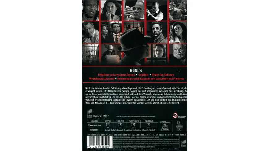 The Blacklist - Die komplette sechste Season  [6 DVDs]