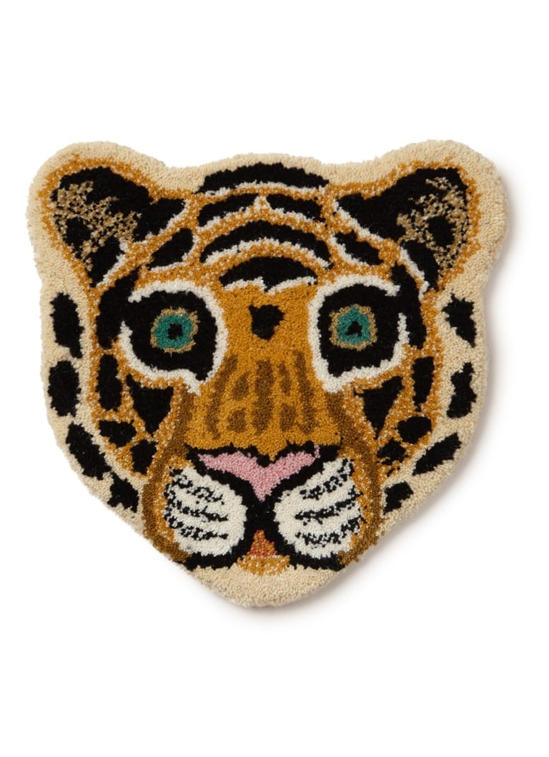 Doing Goods Cloudy Tiger Head fotteppe 32 x 30 cm