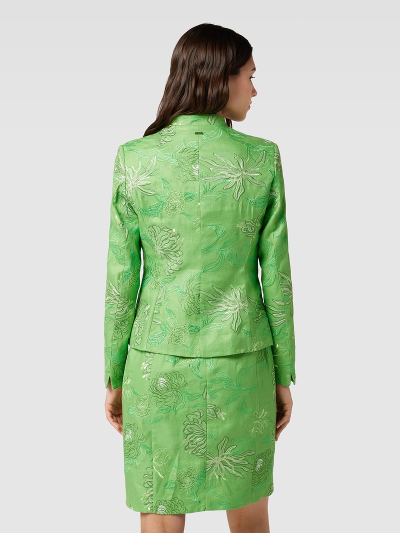 Blazer mit Allover-Muster in grün