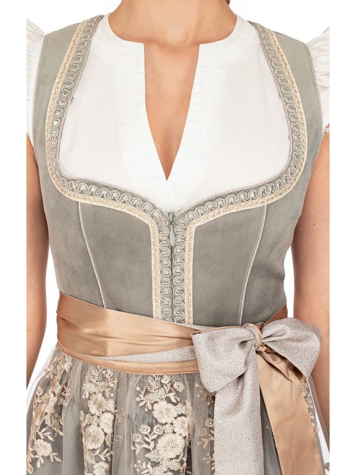 KRÜGER Mini Dirndl AUREA in hellgrau günstig kaufen 40