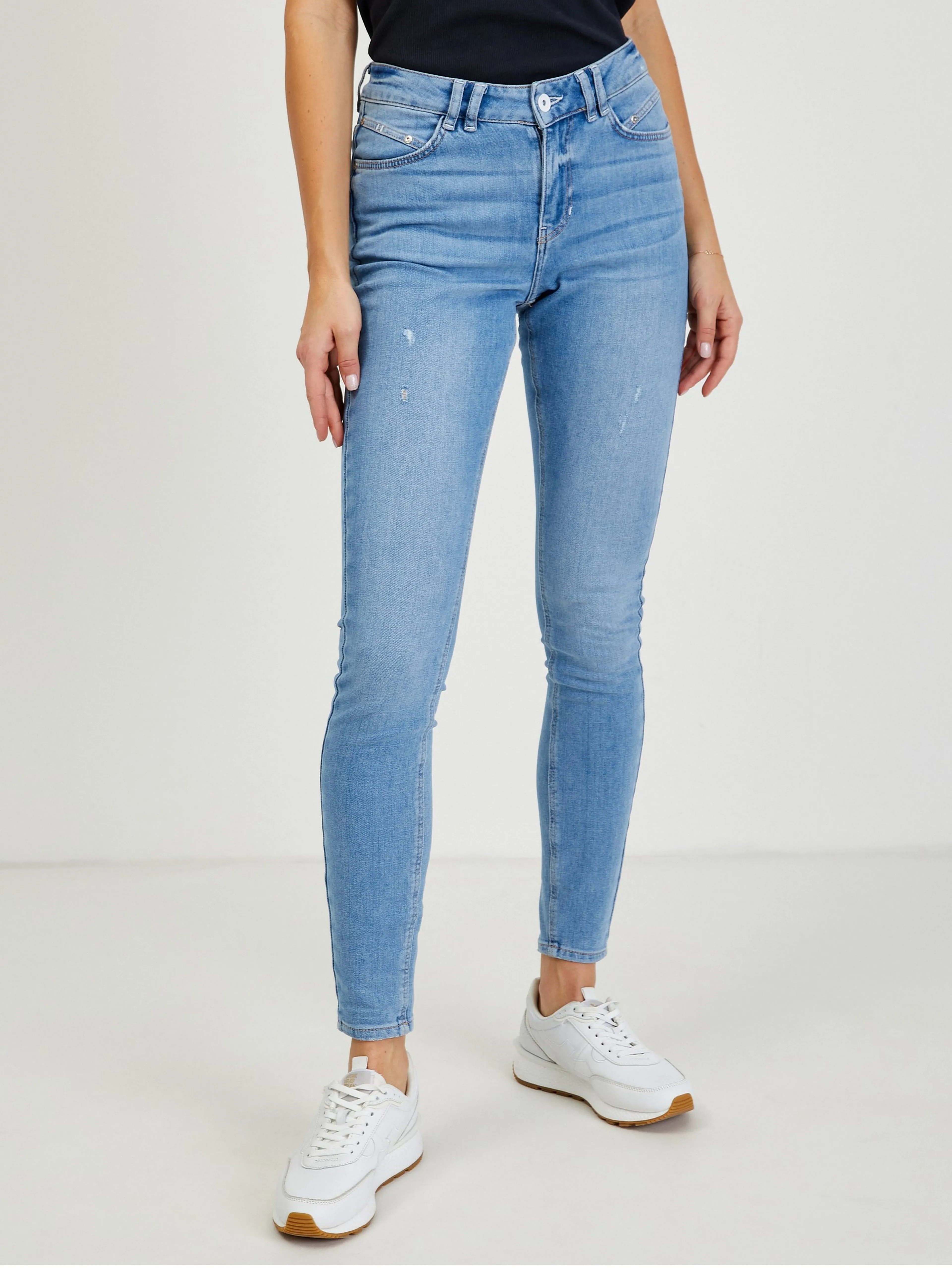 Hellblaue Damen Skinny Fit Jeans ORSAY
