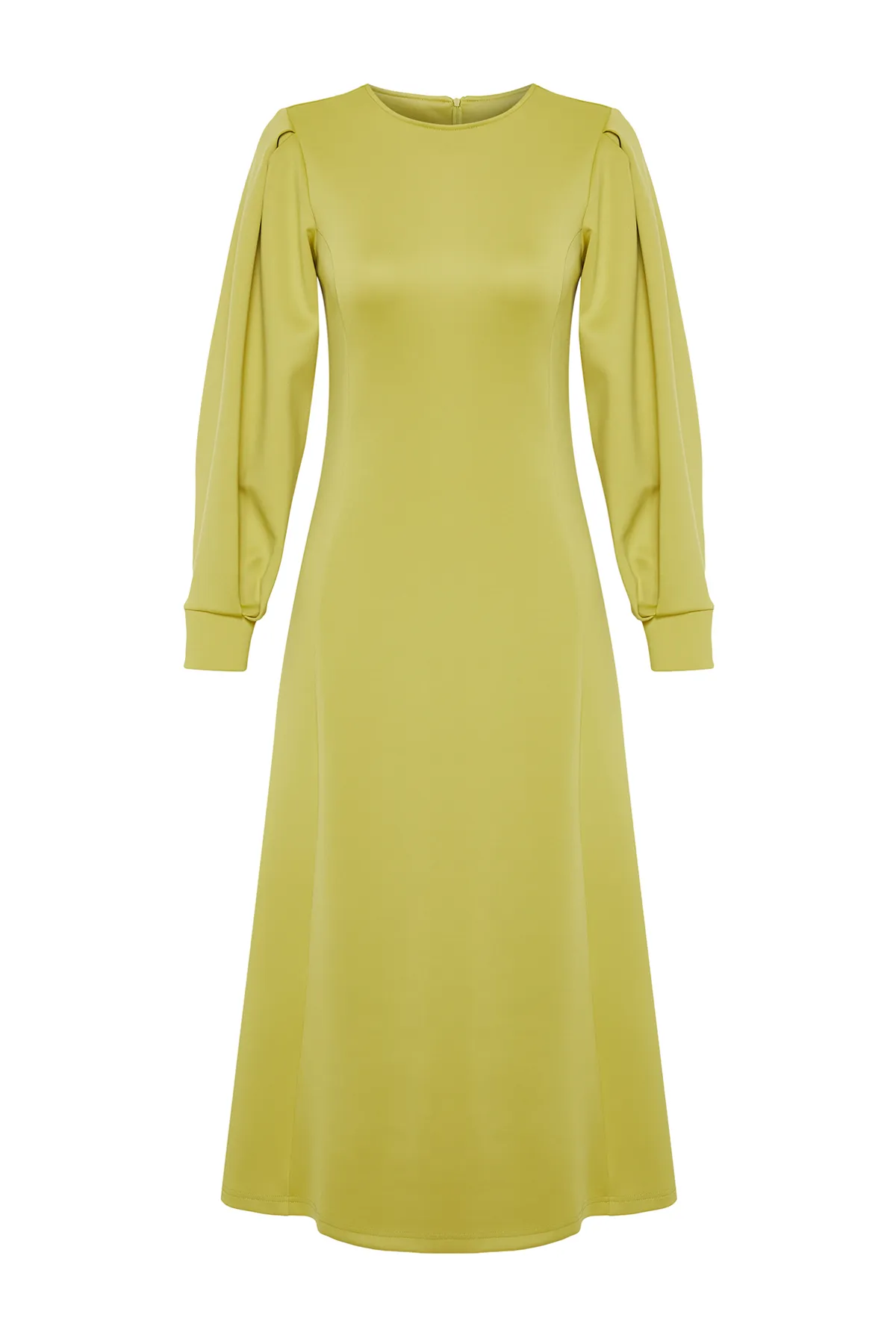 Trendyol Modest  Ölgrünes Scuba-A-Linien-Kleid - TCTSS24EB00110