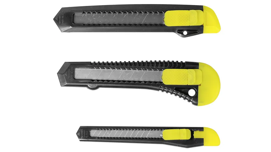 EASY WORK Abbrechmesser Bastelmesser 3-teilig