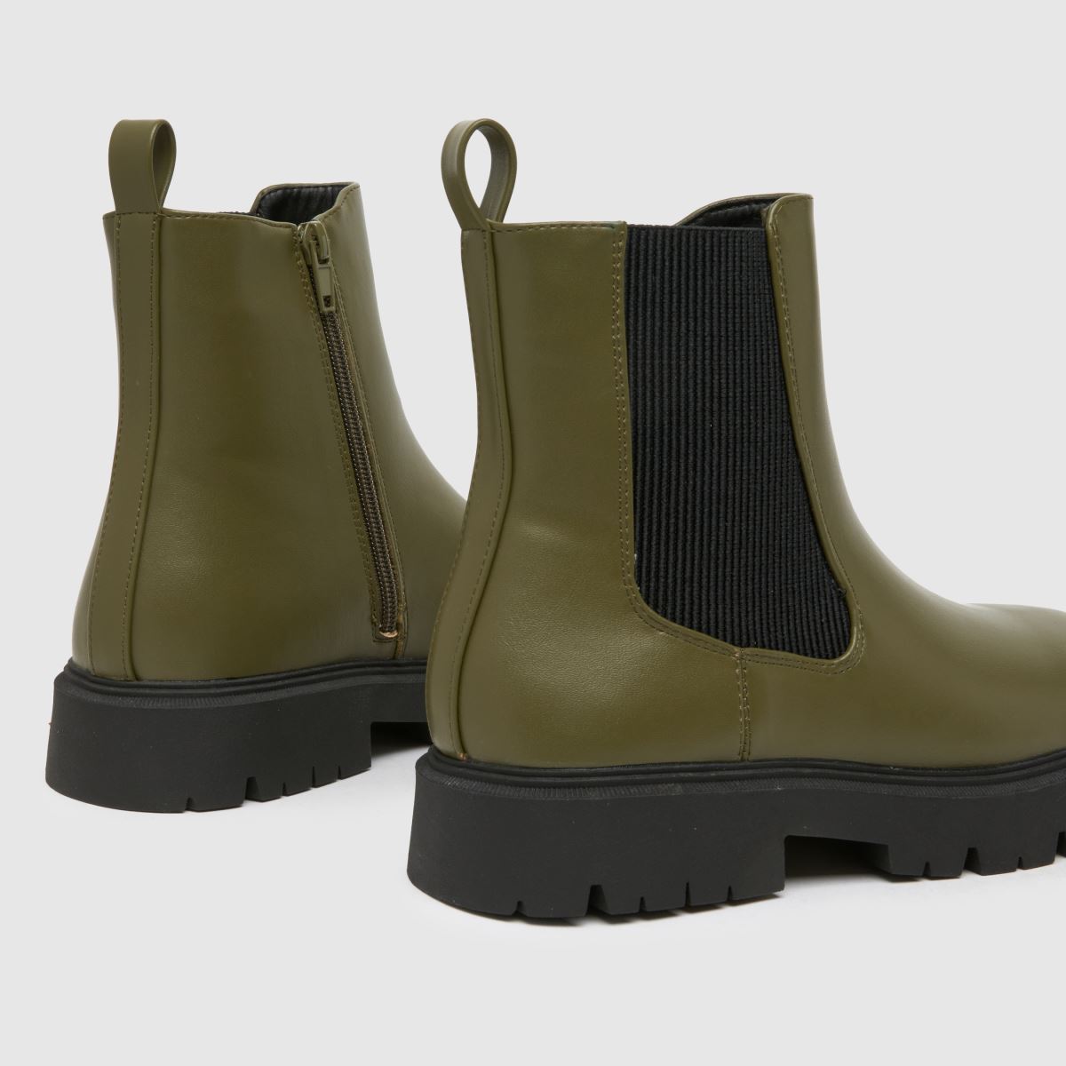 Schuh khaki Clement Chelsea-stövlar för flickor