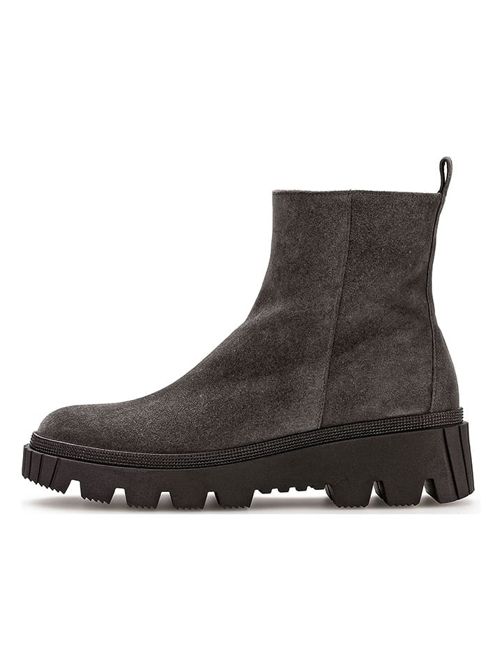 Gabor Leder-Boots in Anthrazit günstig kaufen