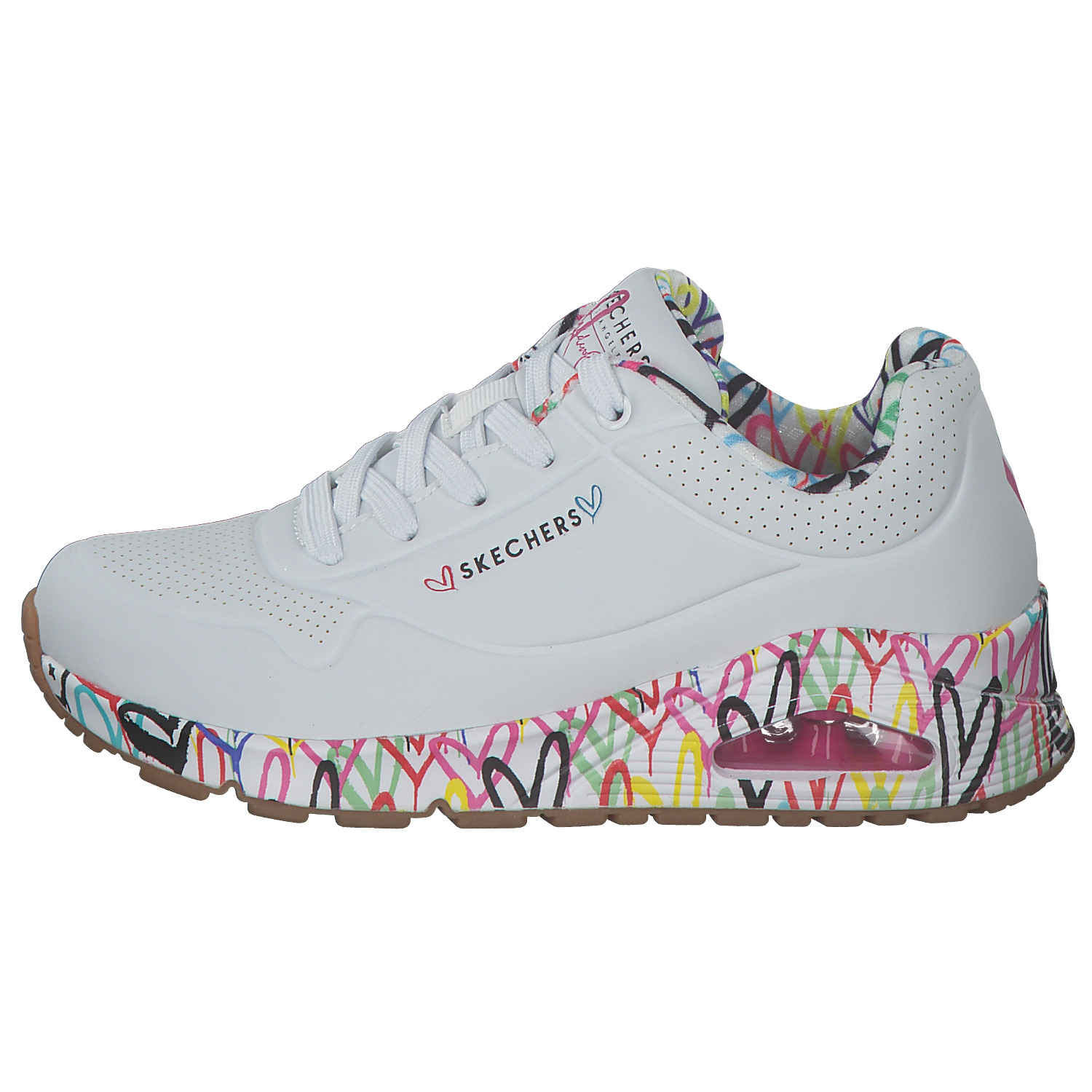 Skechers 155506, Sneakers Low, Damen, WHT Weiß
