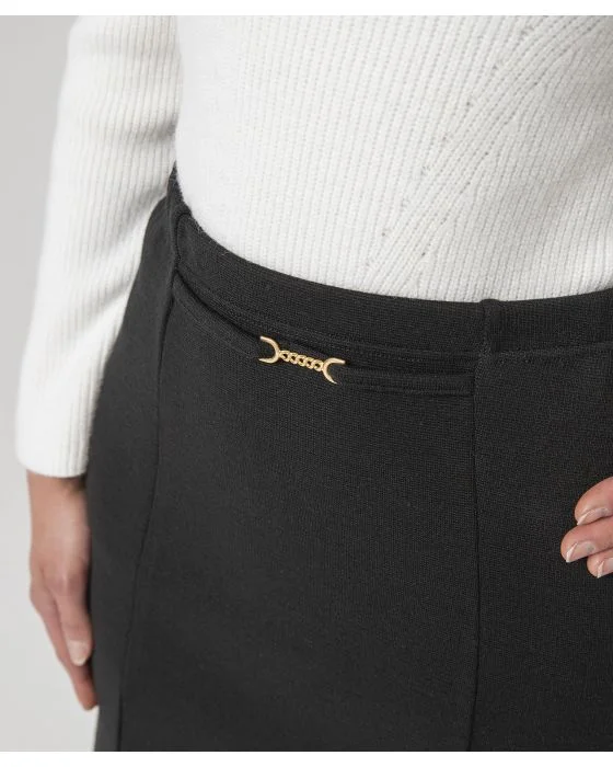 Jupe droite en maille milano Thermolactyl