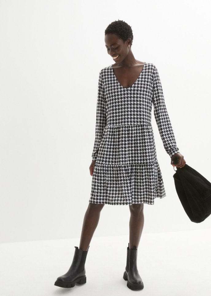 Shirtkleid Hahnentritt