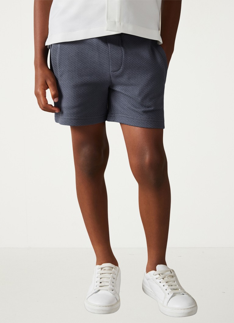 Pantaloni scurți texturați cu croială dreaptă Reiss Robin