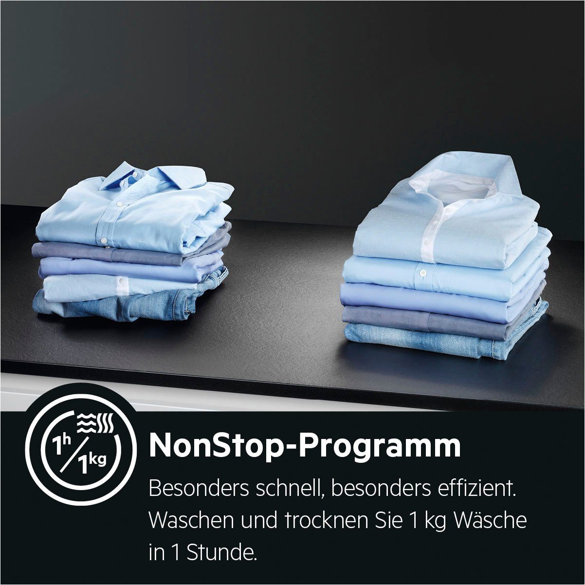 AEG Waschtrockner L7WBA60680, 8 kg, 5 kg, 1600 U/min, ProSteam - Dampf-Programm für 96 % weniger Wasserverbrauch