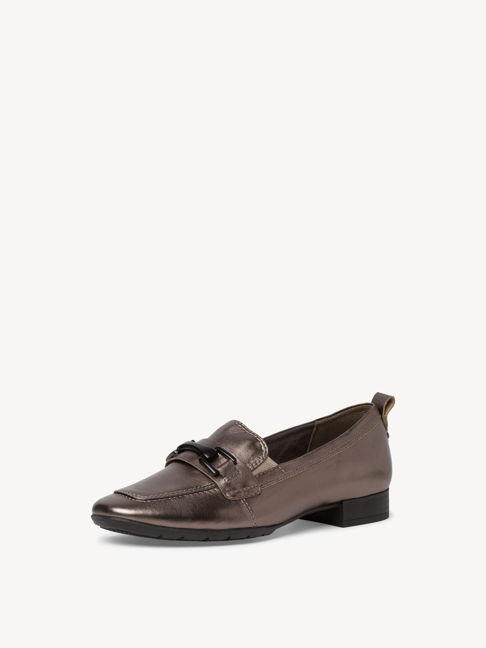 Slipper en cuir - métallique