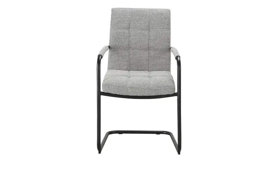 Schwingstuhl aus Bouclé-Stoff