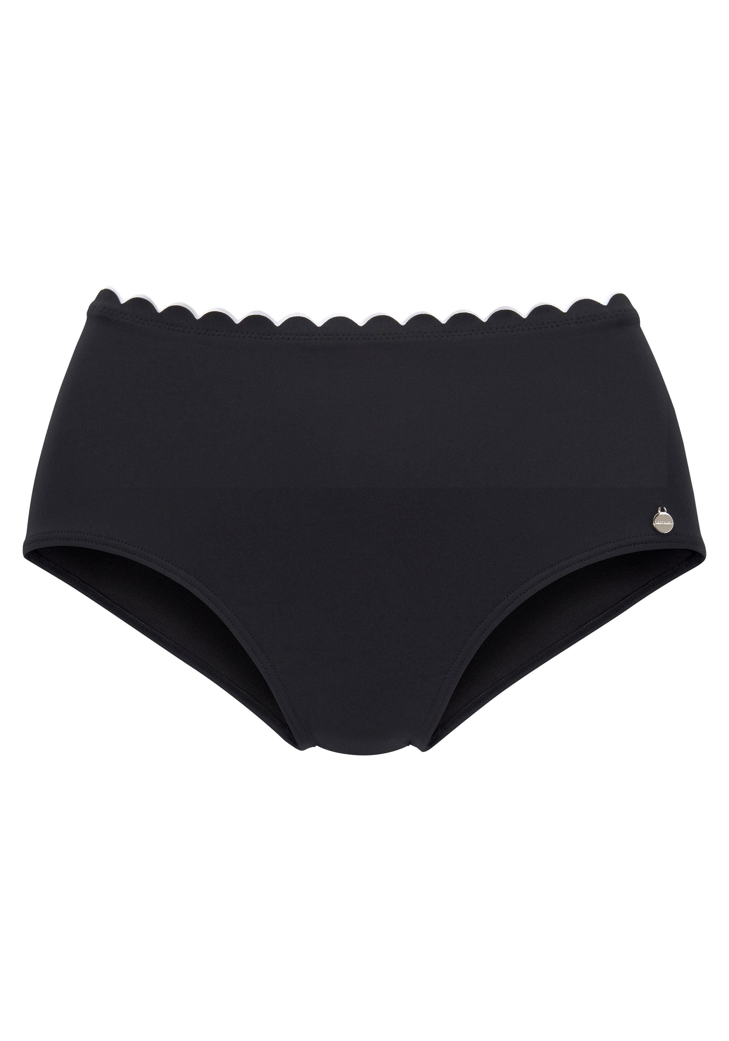 LASCANA Highwaist-Bikini-Hose Camilla mit Farbkontrast